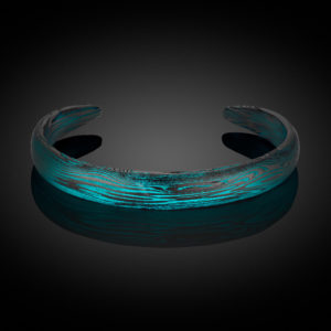Tapered Damascus Cuff, Glow-in-the-dark