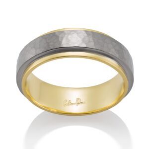 Two-Tone Stepped Rails, Hammered Center